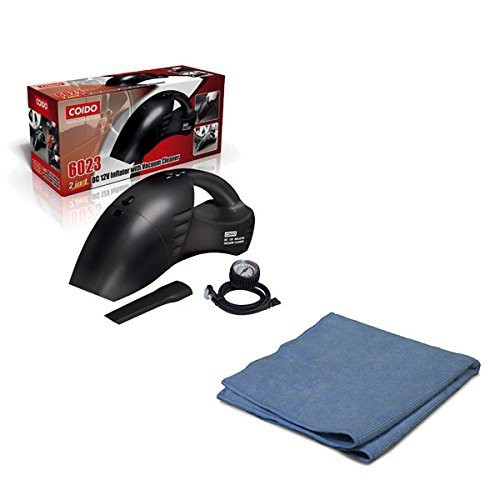 coido-combo-of-6023-2-in-1-car-vacuum-cleaner-with-tyre-inflator-and-microfiber-cloth