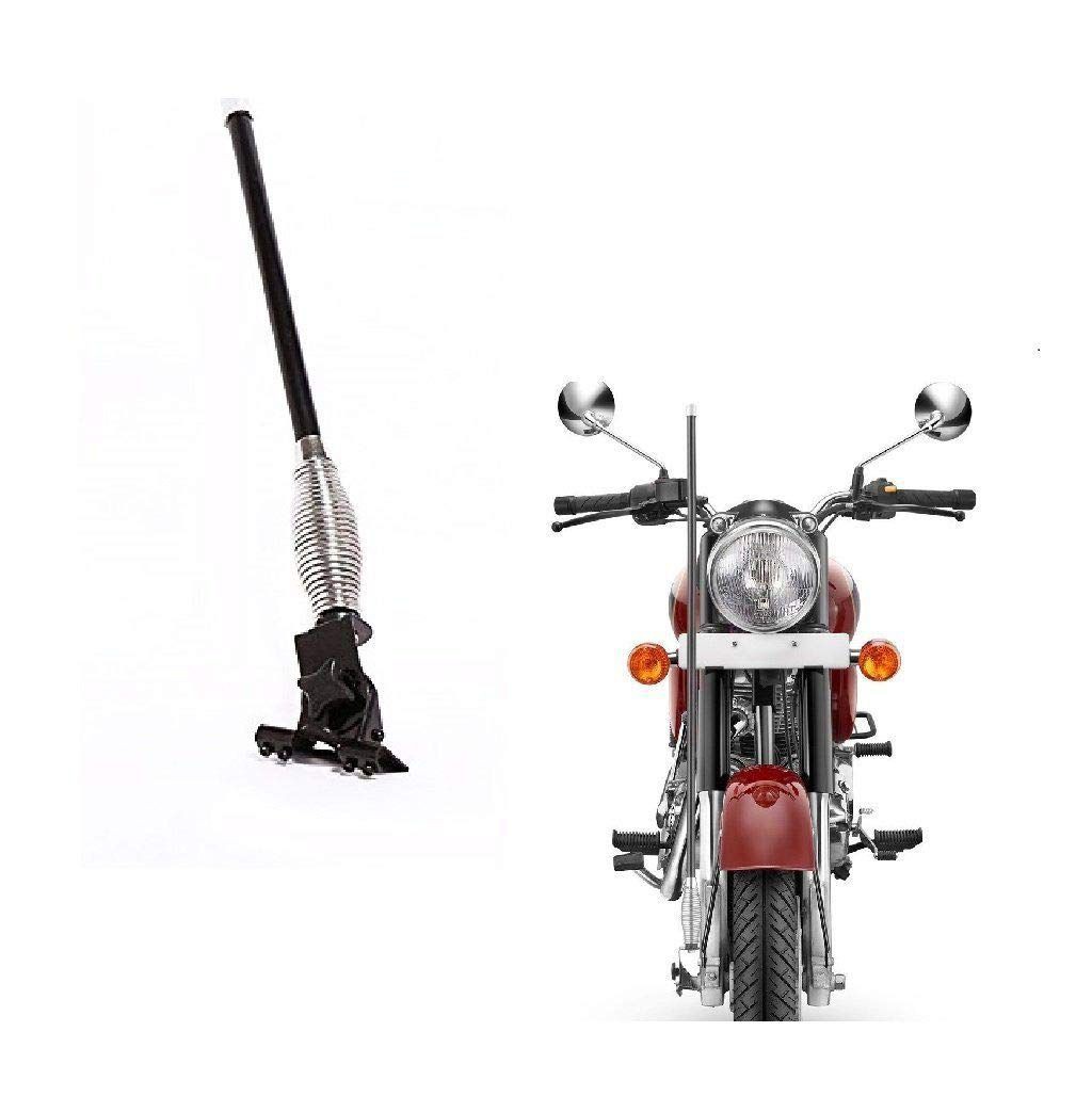universal-black-decorative-front-rear-antenna-with-chrome-spring-for-all-car-and-bikes-2-feet