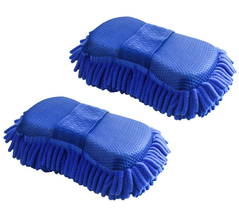 car-microfibre-microfiber-chenile-duster-2-pcs-with-sponge-grip-2-in-1-car-accessories-useful-for-cleaning-car-glass-motorcycle-bike-mirror-tile-etc