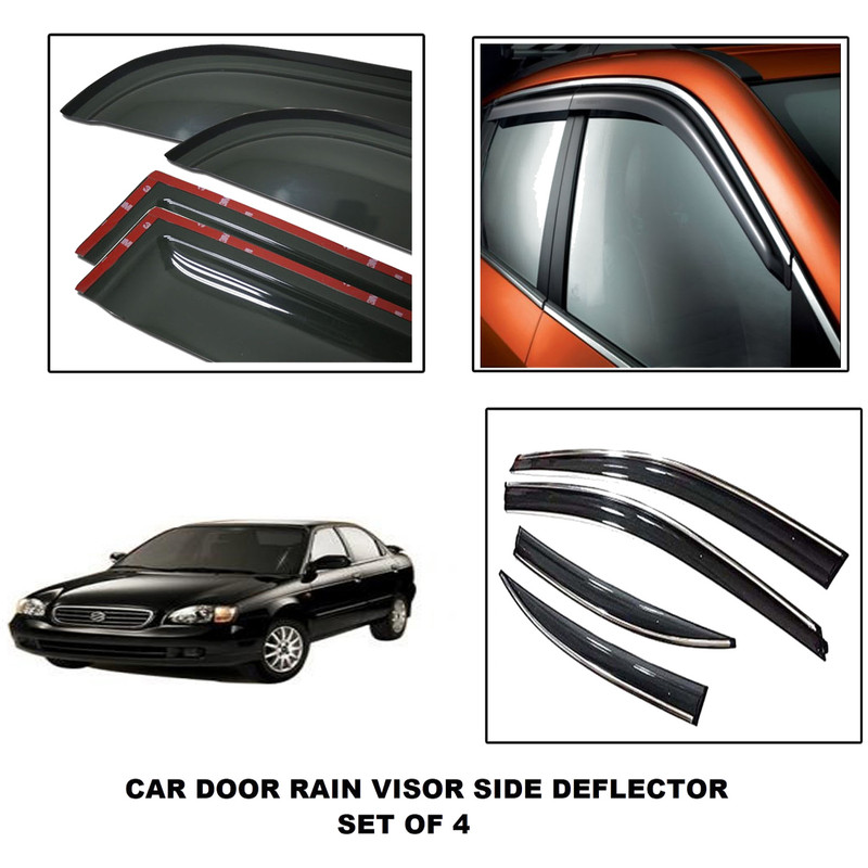 Car Rain Wind Door Visor Deflector For Baleno Injection Molded