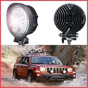 9-led-round-fog-light-4-inch-flood-led-work-light-waterproof-driving-fog-lamp-with-clamps-for-off-road-truck-car-bike-atv-suv-jeep-boat-chevrolet-van-27w-pack-of-2