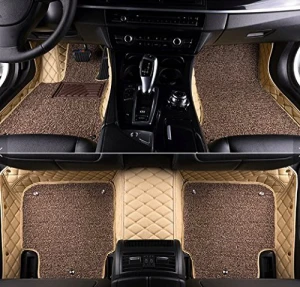 7d-luxury-custom-fitted-car-mats-Beige Color-for-mahindra-bolero-type-1