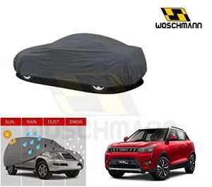 woschmann-grey-weatherproof-car-body-cover-for-outdoor-indoor-protect-from-rain-snow-uv-rays-sun-g9-with-mirror-pocket-compatible-with-mahindra-xuv300