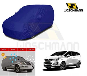 woschmann-blue-weatherproof-car-body-cover-for-outdoor-indoor-protect-from-rain-snow-uv-rays-sun-g7-with-mirror-pocket-compatible-with-mahindra-marazzo