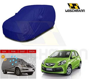 woschmann-blue-weatherproof-car-body-cover-for-outdoor-indoor-protect-from-rain-snow-uv-rays-sun-g3xl-with-mirror-pocket-compatible-with-honda-brio