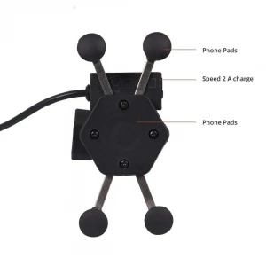 non-vibration-series-universal-spider-mobile-phone-holder-cradle-stand-with-2a-usb-charging-port-for-motorcycle-rear-view-mirror-black