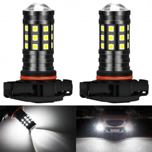 h16-5202-led-fog-light-bulbs-high-power-3030-chips-super-bright-2700-lumens-with-projector-for-driving-daytime-running-lights-drl-or-fog-lights6500k-xenon-whitepack-of-2