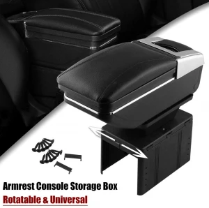 universal-car-armrest-console-with-ash-tray-glass-holder-storage-box-rotatable-leather-center-box-black-chrome