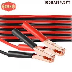 woscher-heavy-duty-1-gauge-ultra-1000-amp-100-copper-wire-jumper-cable-booster-cable-for-car-battery-bike-battery-truck-battery-anti-frozen-heat-insulation-jump-leads-with-free-carry-bag-size-5ft