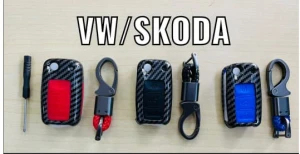 black-carbon-fiber-key-cover-for-volkswagen-skoda