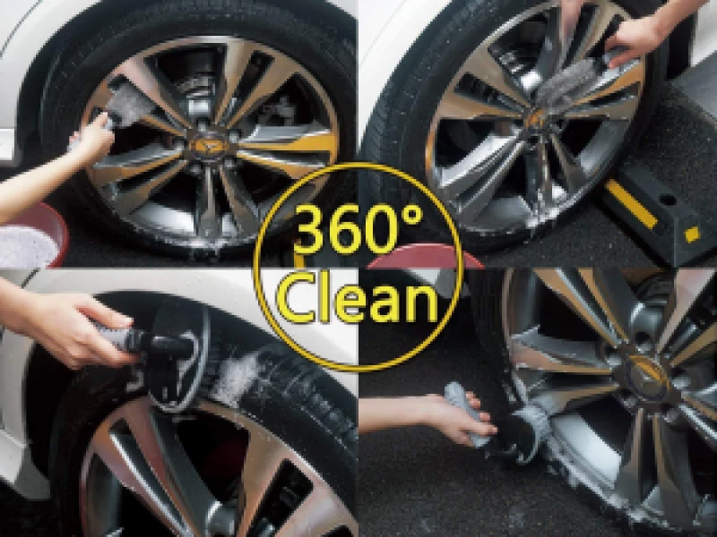 Truck Bike Hub Washing Tool Car Wheel Cleaning Brush Tire Rim Scrub Brush Tire Hub Brush Wheel Brushes for Car Motorcycle Mini Duster for Car Air Vent Double Side Car Air Conditioner Blind Brush 