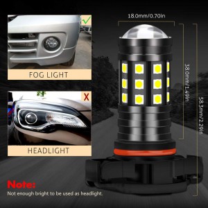 Viesyled H16 5202 RGB LED Fog Light Bulbs Upgrade Multi Color APP Bluetooth Led Light Super Bright 1800LM 3020 SMD Bulbs Replacement for Driving DRL Fog Lights,2 Pack 
